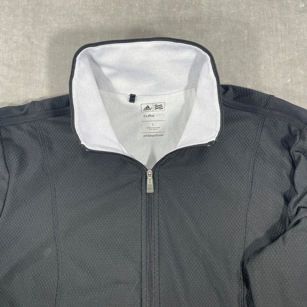 Adidas ClimaWarm Kansas Jayhawks NCAA Womens Large Black Full Zip‎ Jacket